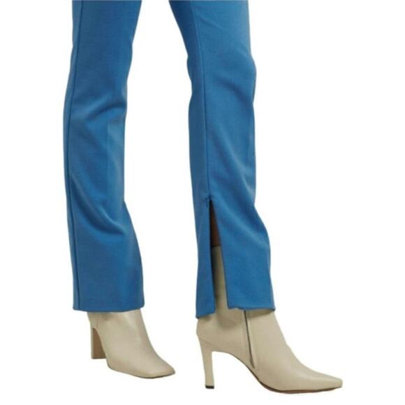 Derek Lam 10 Crosby Malika Slim Slit Pant Blue Size 12 - Picture 2 of 10